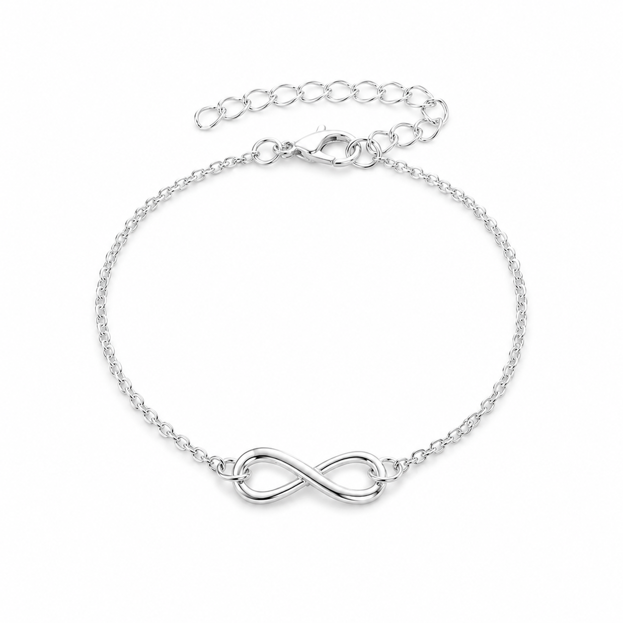 Infinity Bracelet Silver Plated Crystal Infinity Bracelet 