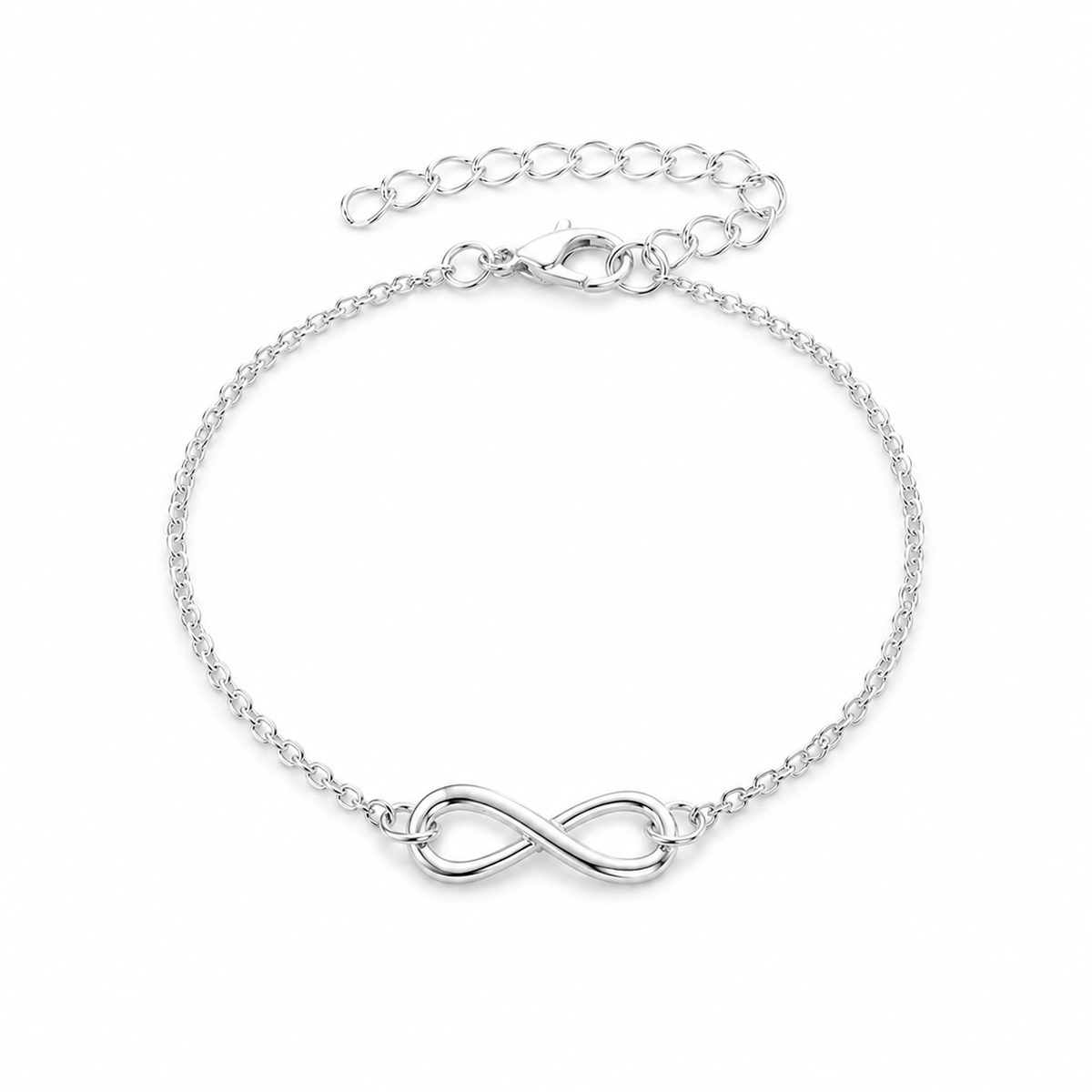 Infinity Bracelet Silver Plated Crystal Infinity Bracelet 
